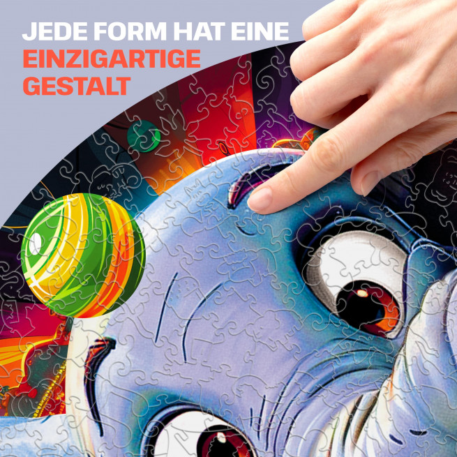 Fotos und Abbildungen von Funny Elephant Puzzle 500 pieces. ESC WELT.