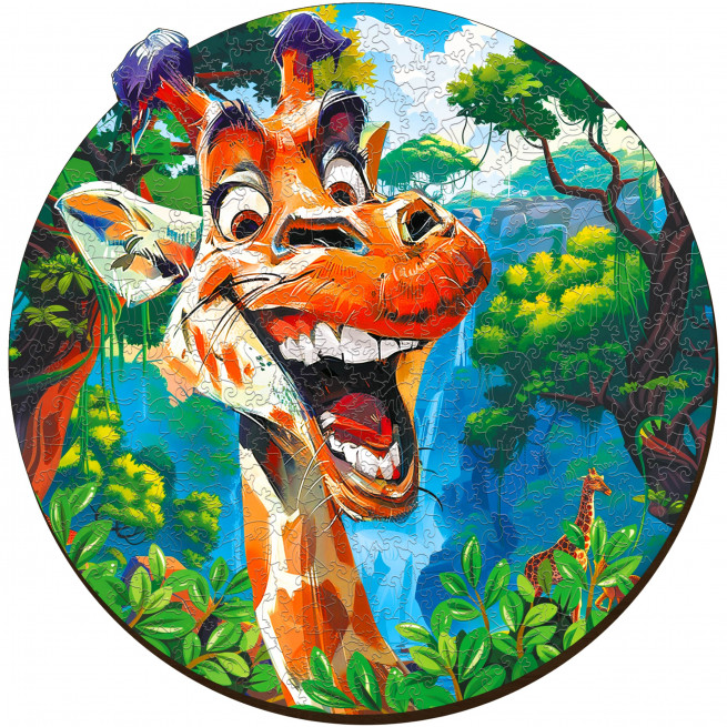 Fotos und Abbildungen von Funny Giraffe Puzzle 200 pieces. ESC WELT.