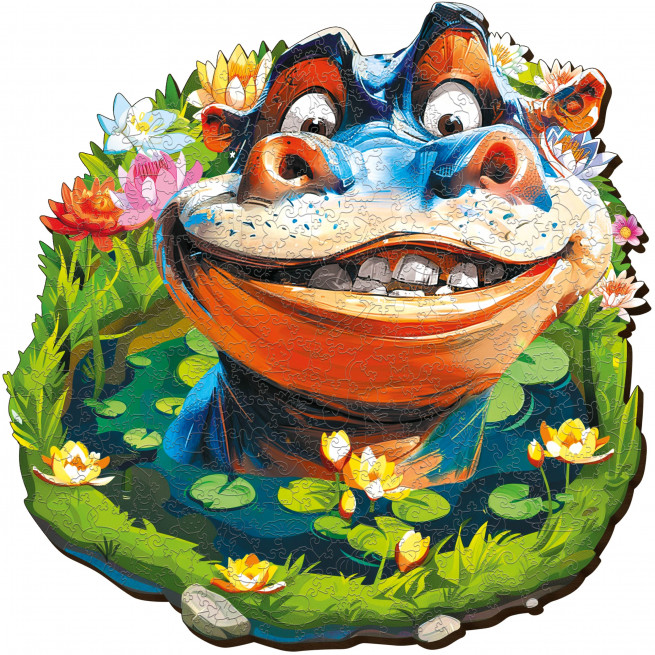 Fotos und Abbildungen von Funny Hippo Puzzle 300 pieces. ESC WELT.