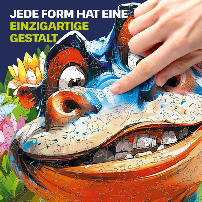 Fotos und Abbildungen von Funny Hippo Puzzle 300 pieces. ESC WELT.