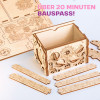 Fotos und Abbildungen von Wooden Secret TREASURE BOX, 3D PUZZLE BAUSATZ ZUM SELBERBAUEN. ESC WELT.