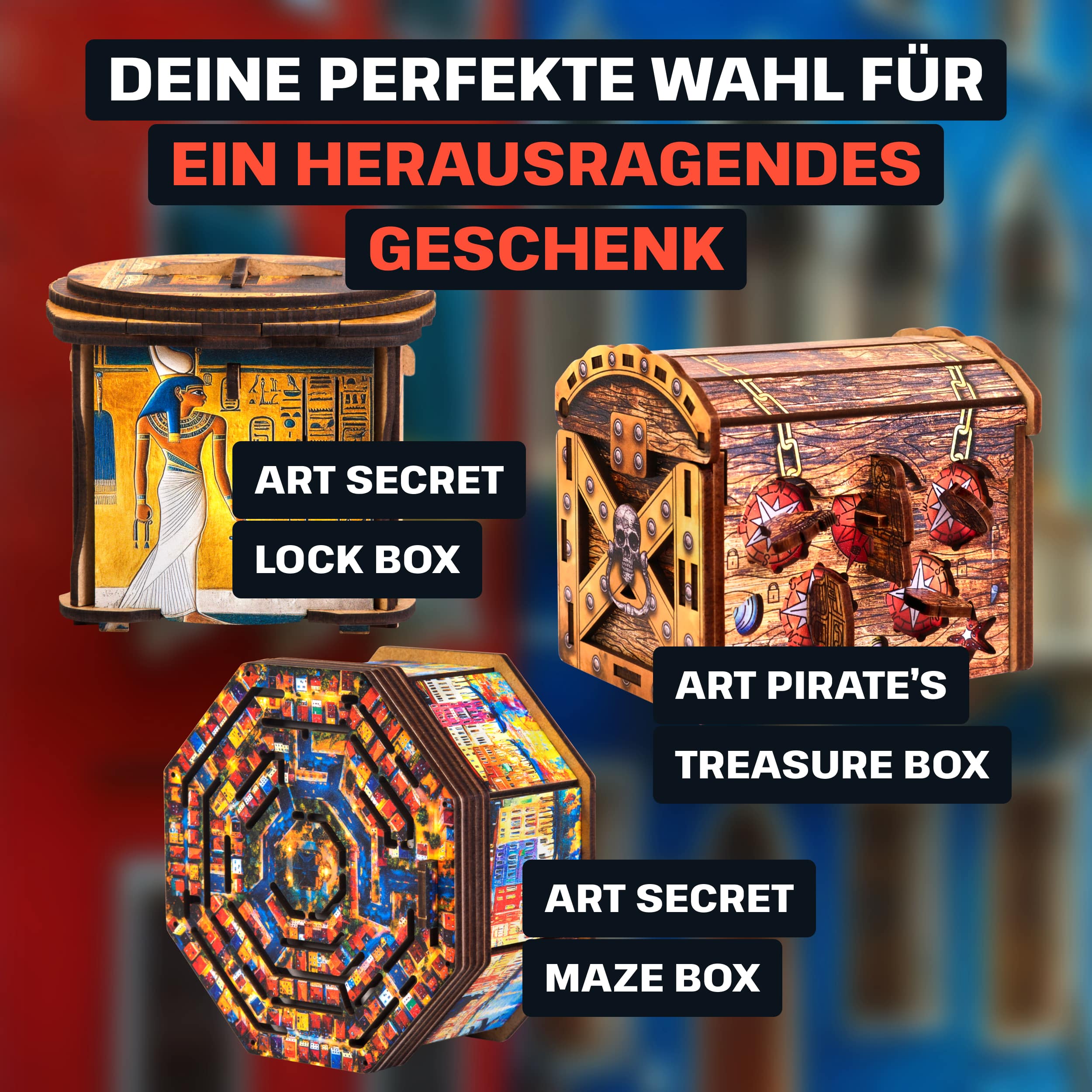 Fotos und Abbildungen von Art Secret Maze Box. ESC WELT.