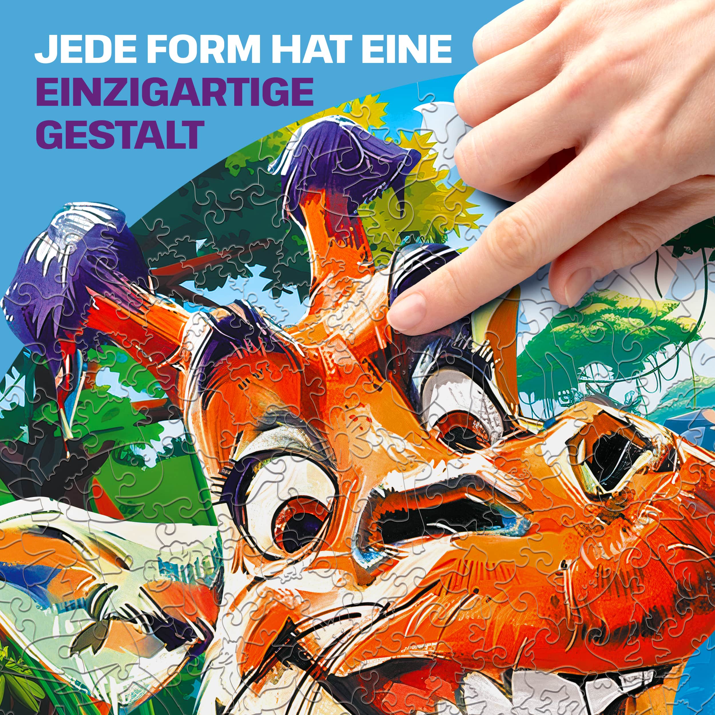Fotos und Abbildungen von Funny Giraffe Puzzle 300 pieces. ESC WELT.