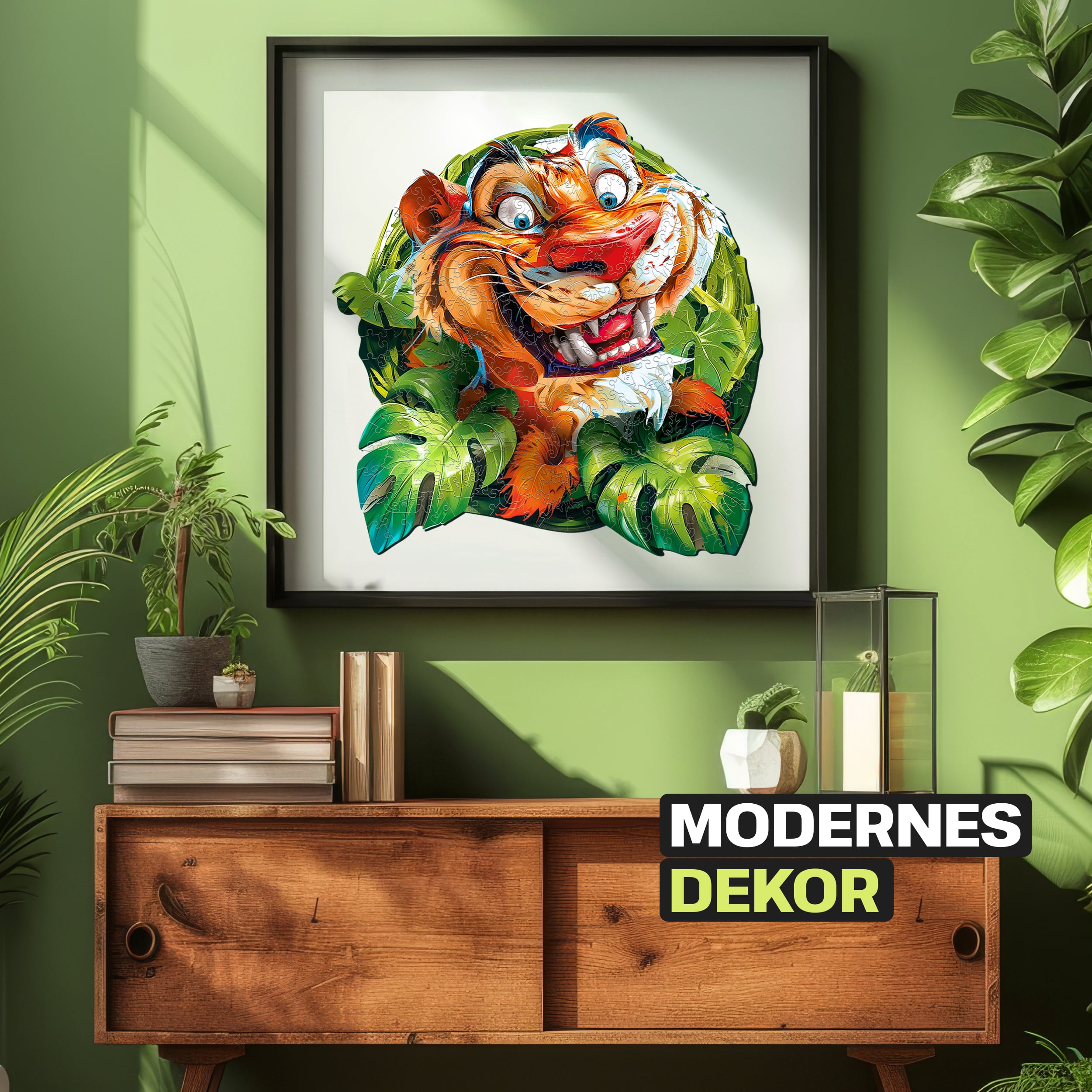 Fotos und Abbildungen von Funny Tiger Puzzle 300 pieces. ESC WELT.