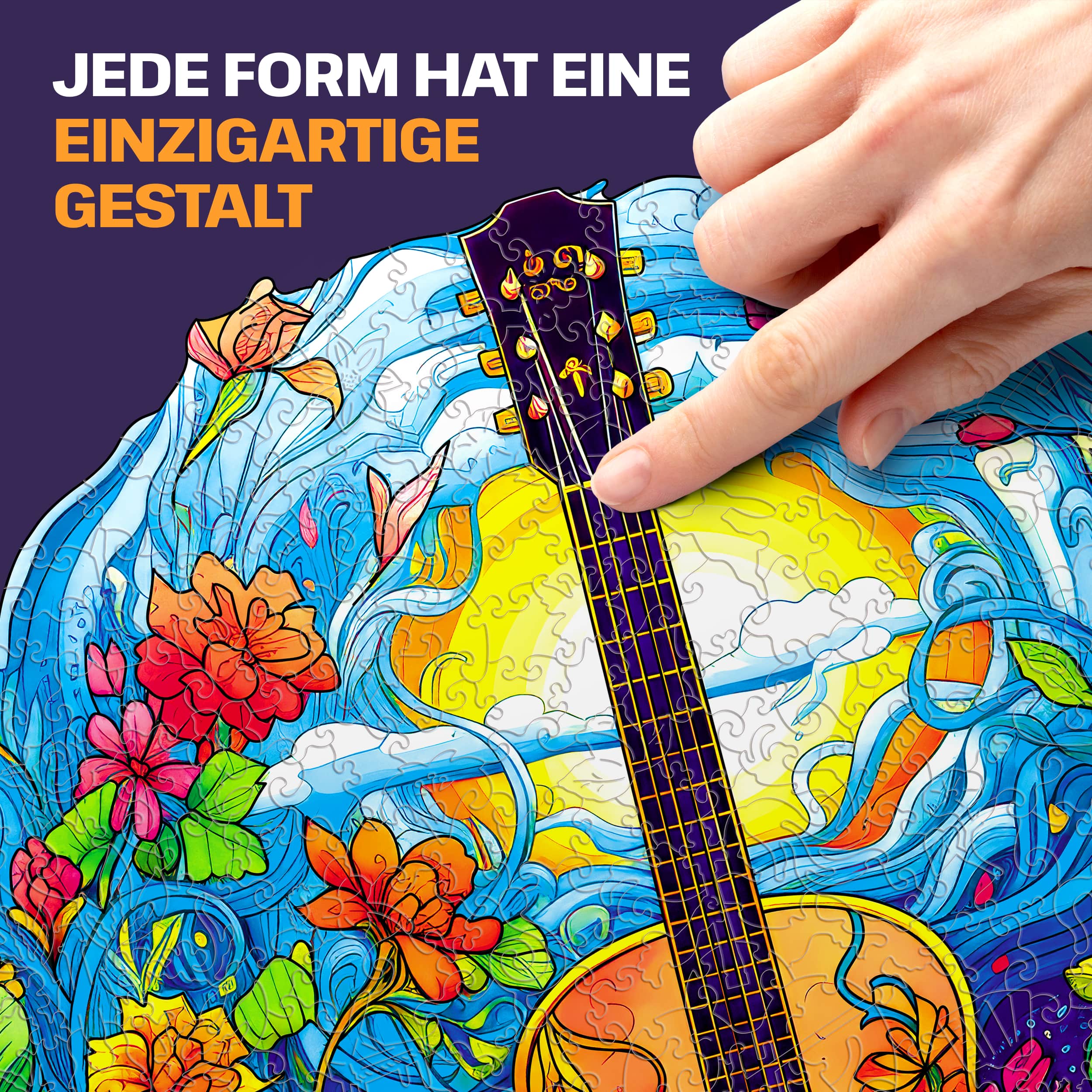 Fotos und Abbildungen von Guitar puzzle 200 pieces. ESC WELT.