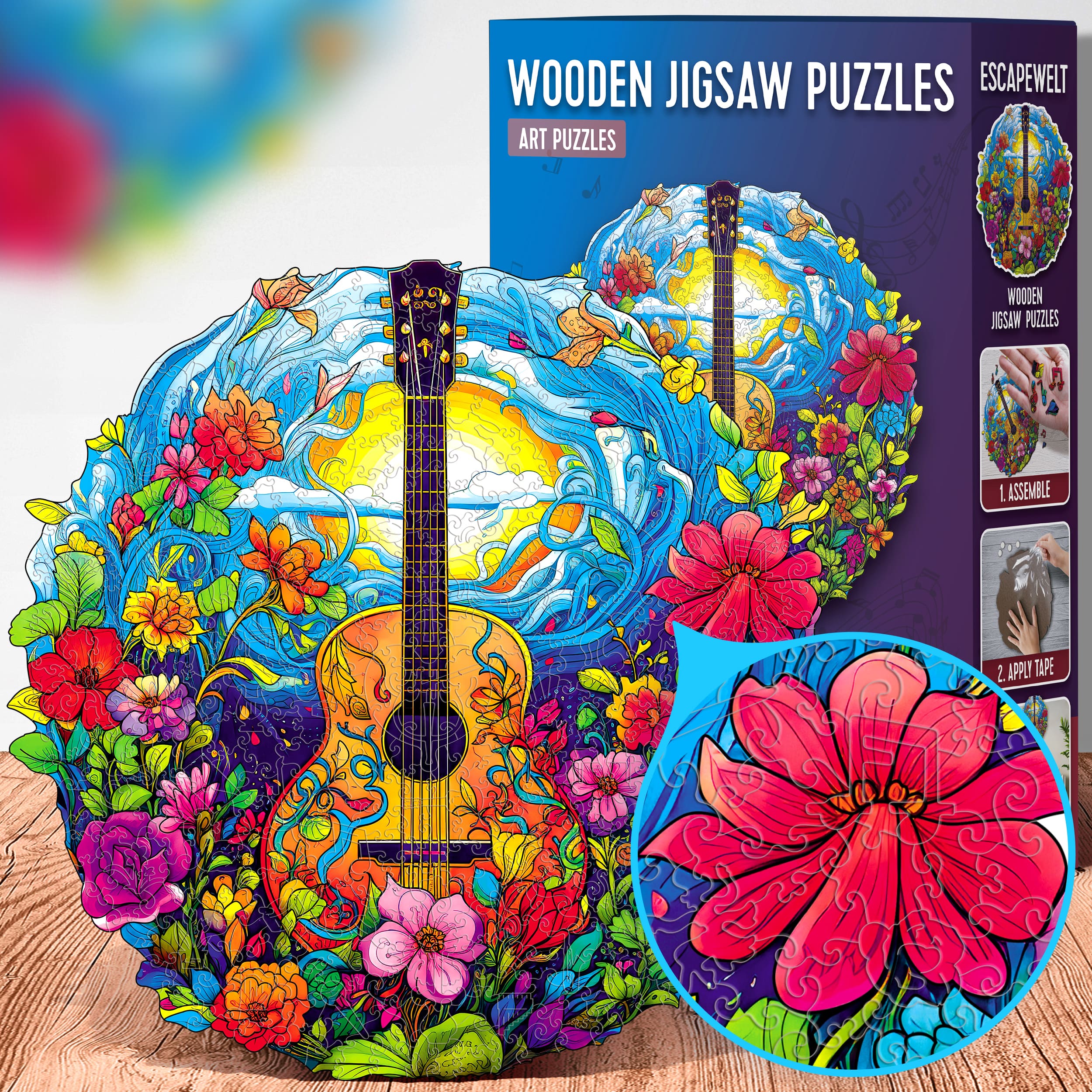 Fotos und Abbildungen von Guitar puzzle 200 pieces. ESC WELT.