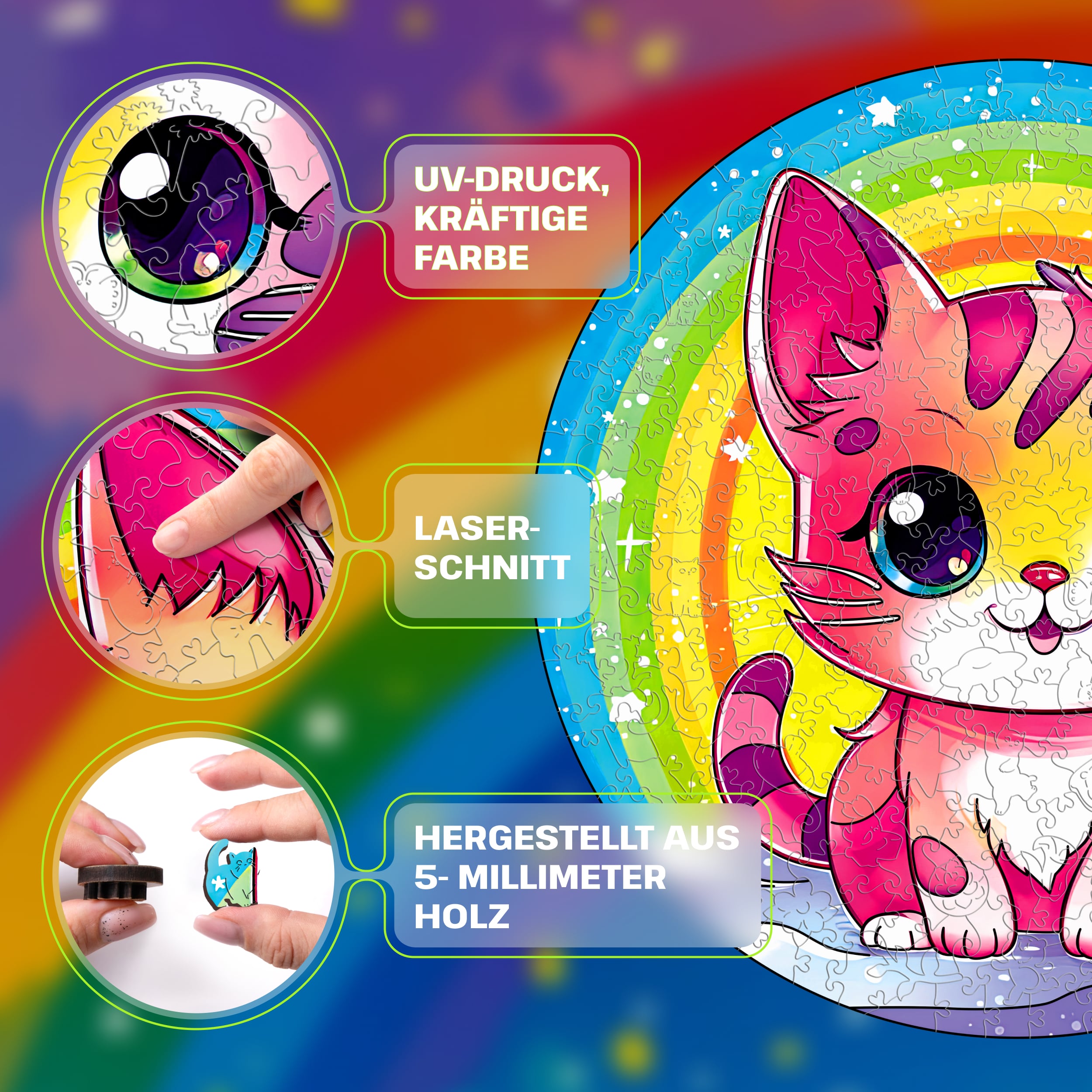 Fotos und Abbildungen von Kitten Puzzle 200 pieces. ESC WELT.