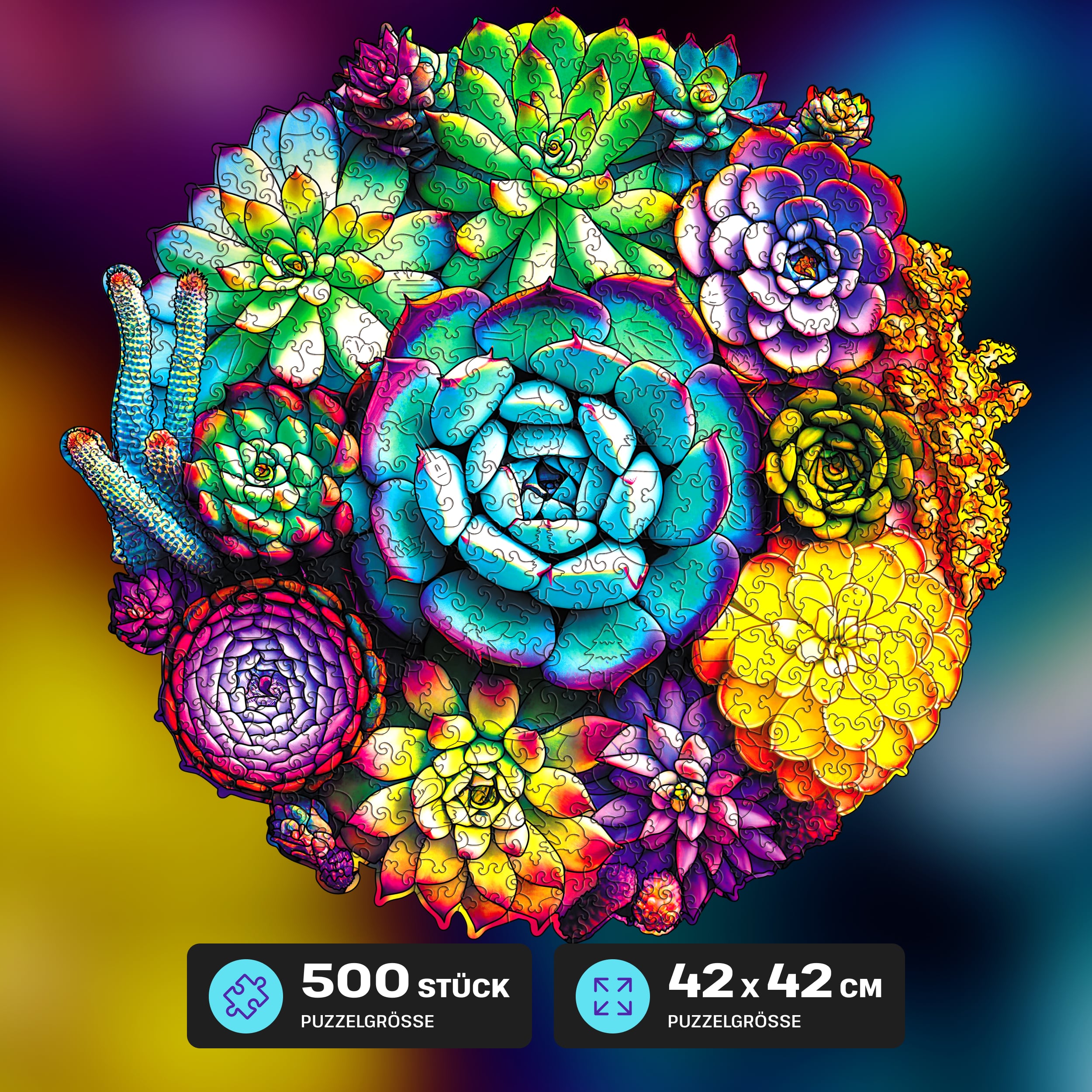 Fotos und Abbildungen von SUCCULENT PUZZLE 500 Teile. ESC WELT.