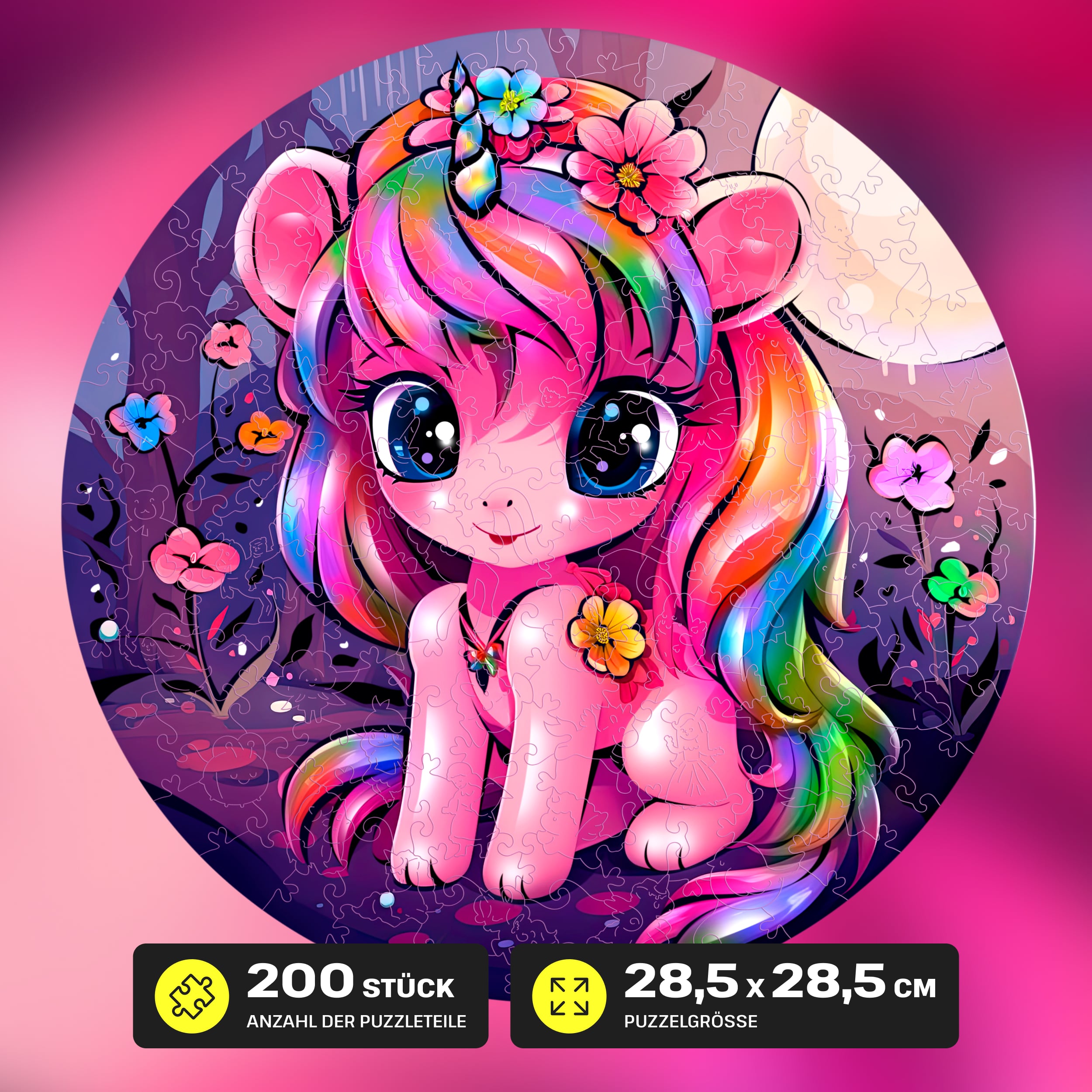 Fotos und Abbildungen von Unicorn Puzzle 200 pieces. ESC WELT.