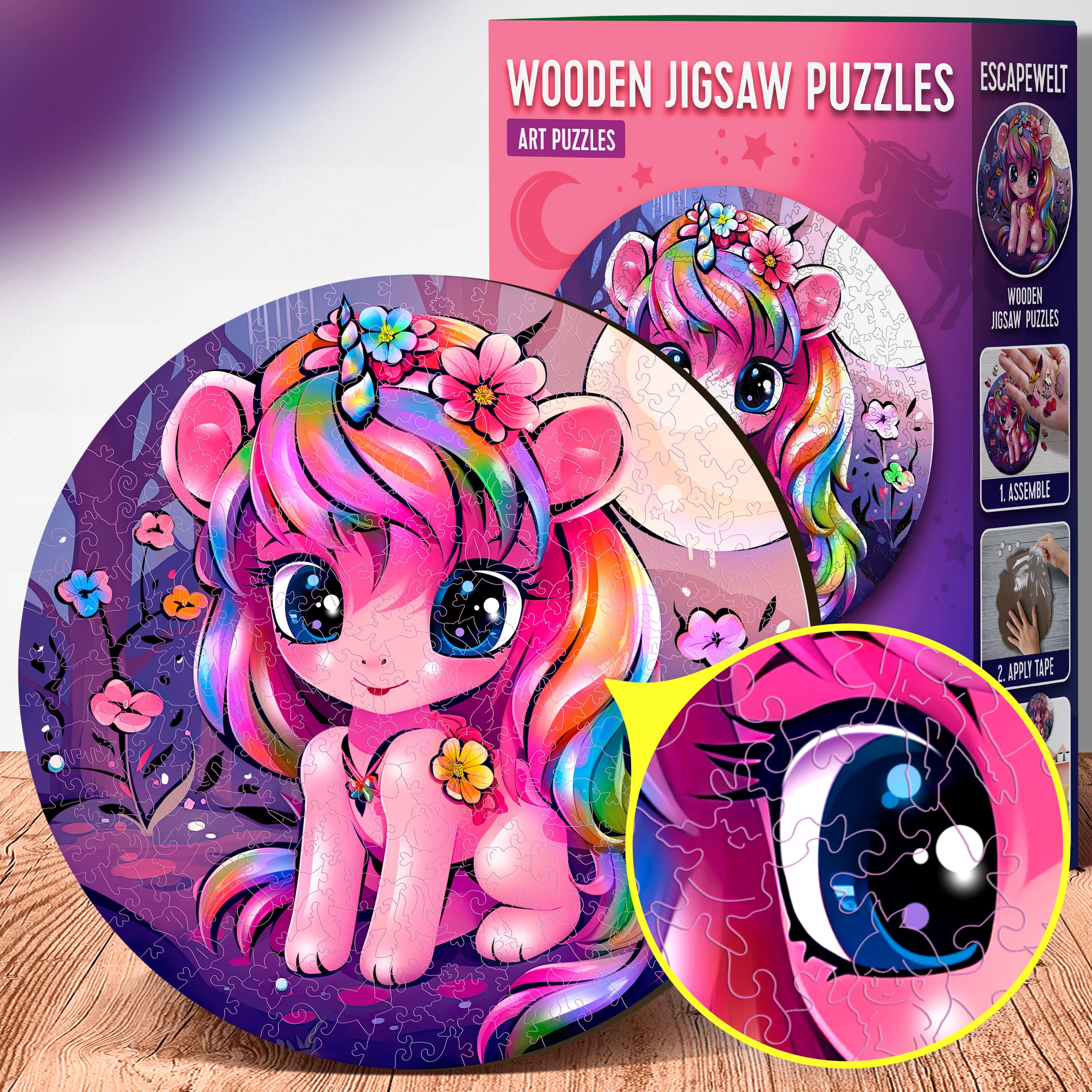 Fotos und Abbildungen von Unicorn Puzzle 300 pieces. ESC WELT.
